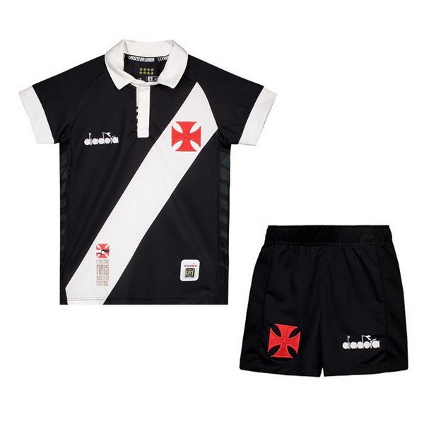 Vasco da Gama Diadora Trikot Heim Kinder 2019-20 Schwarz Fussballtrikots Günstig